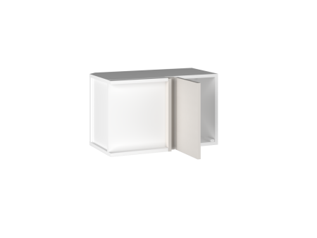 Шкаф АГУ-60 (360) правый, Виста (600*334*360) Экокожа Белый, 26309