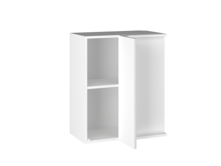 Шкаф ШВП-60 левый, Виста (600*350*720) Экокожа Белый, 26316