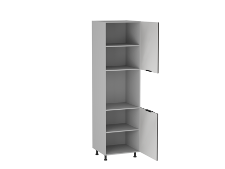 Шкаф-пенал ПГ-60, Ватель (600*566*2166) Экокожа Серый, 23330