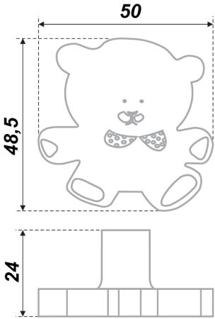 Мебельная ручка, RC512GR.4