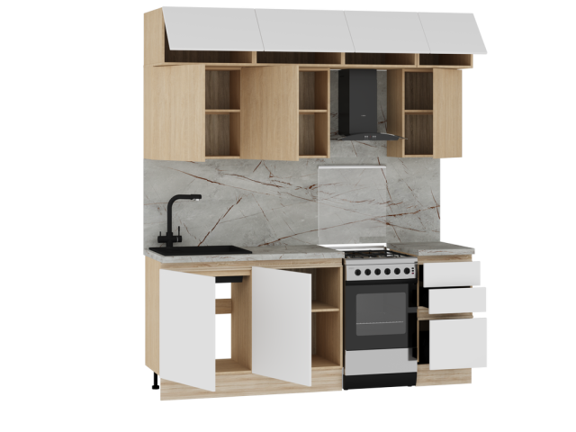 Кухня "Женева" (возможный вариант комплектации 1)