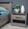 Тумба прикроватная NEW, Денвер (500*381*450) Риббек серый, 11720