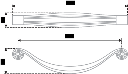 Мебельная ручка, RS427BAC.4/128