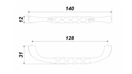 Мебельная ручка, RS506AC.1/128