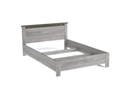 Кровать 1400, Денвер (1468*2077*860) Риббек серый, 11706