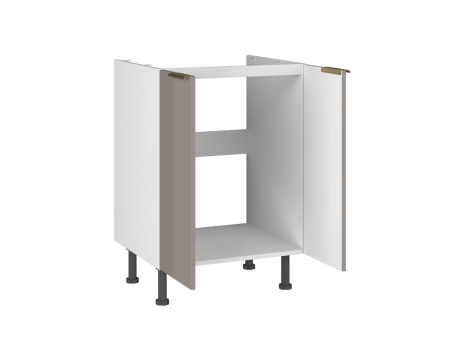 Стол СМ-60 Волна 2-дверный, Фьюжн (600*520*870) Мокко, 27132