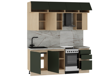 Кухня "Женева" (возможный вариант комплектации 3.2)