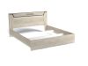 Кровать  Люкс 1800, Мале (1860*2125*1000) Дуб галифакс белый, 11228
