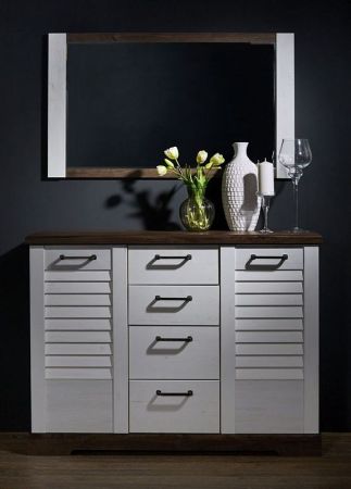 Зеркало, Кантри (1100*25*650) Сосна Андрерсен/Орех Риббек темный, 11401