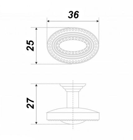 Мебельная ручка AURORA, RC445CP.4