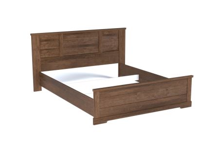 Кровать  1600, Кантри (1880*2095*1008) Орех Риббек темный, 11304