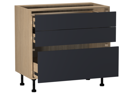 Стол с ящиками СЯ-90, Женева (900*520*870) Дуб Палермо/Синий матовый, 22522