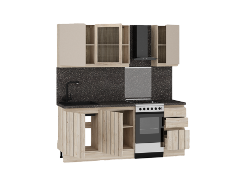 Кухня "Оттава" (возможный вариант комплектации 3)