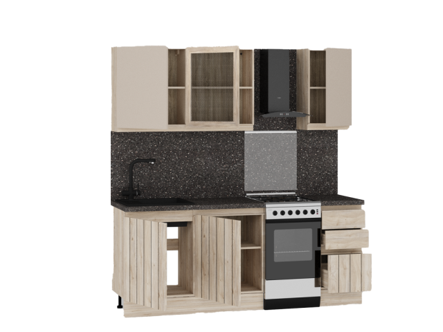 Кухня "Оттава" (возможный вариант комплектации 3)