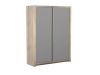 Шкаф-купе 2-х дверный с зеркальными дверями, Юта (1752*621*2300) Дуб Мария