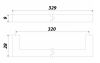 Мебельная ручка, RS043BL.4/320