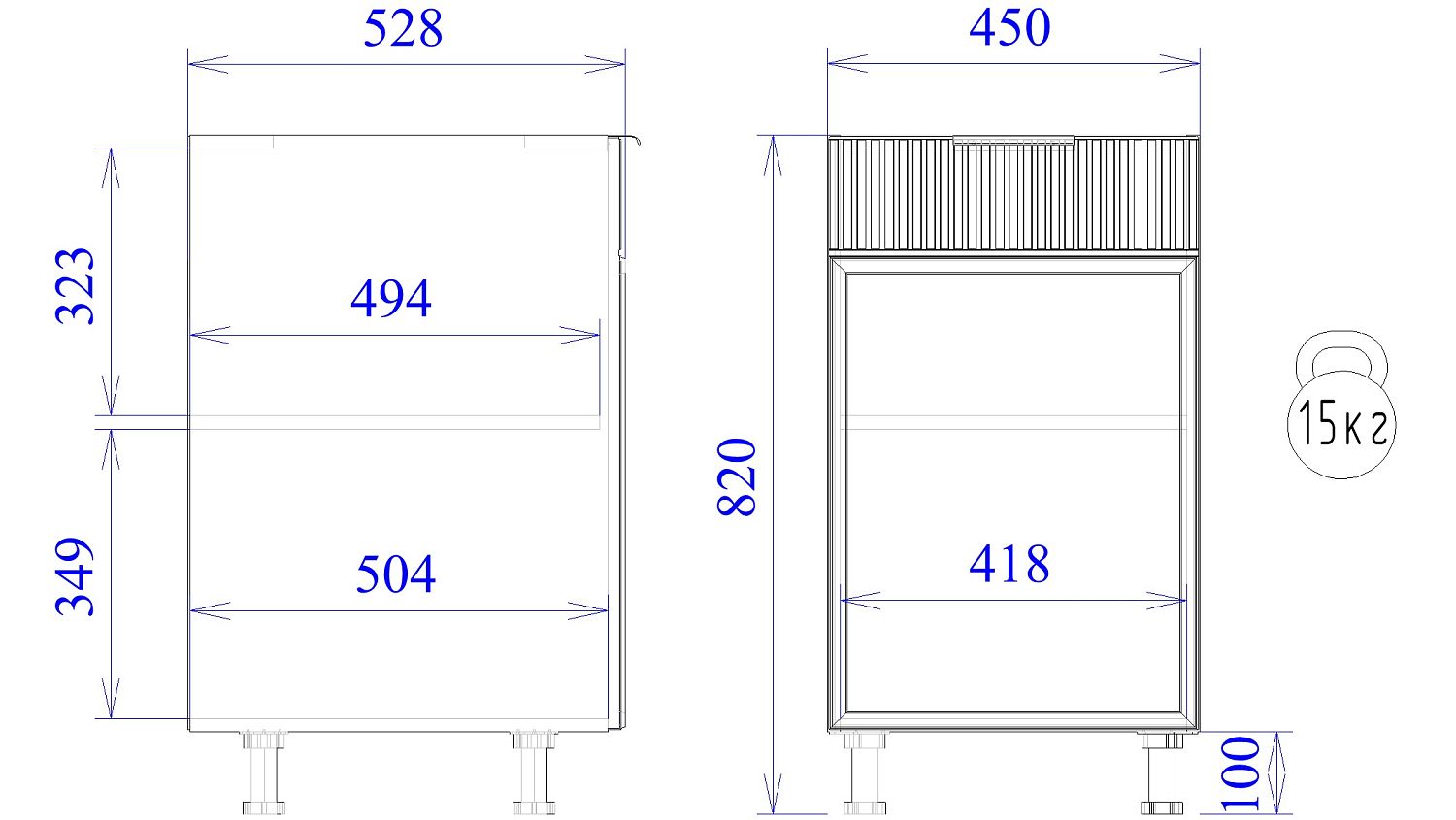 Стол С-45, Берта (450*528*820) Светлый Мокко, 22912