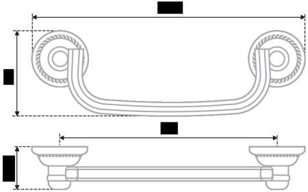 Мебельная ручка, RS097AB.3/96