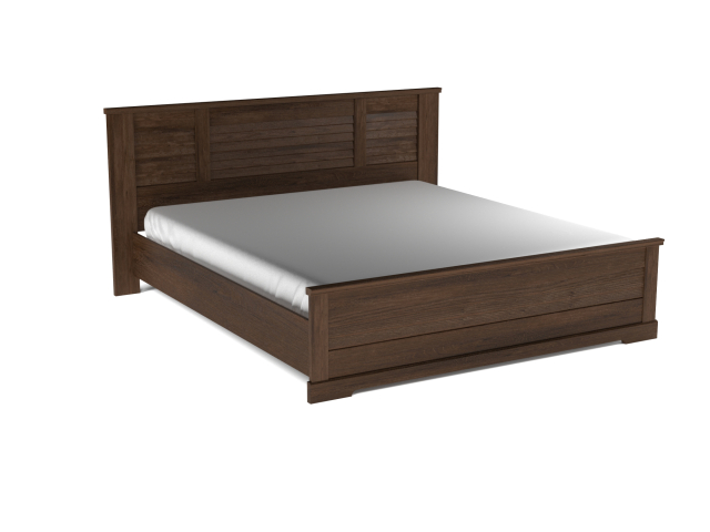 Кровать 1800 с подъемным механизмом, Кантри (2080*2095*1008) Орех риббек темный