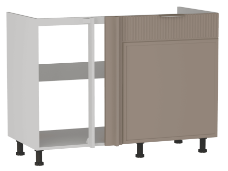 Стол под мойку угловой СМУ-120, Берта (1100*554*820) Мокко, 25120