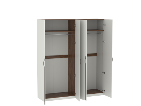 Шкаф 4-дверный, Легаси (1894*519*2204) Кашемир, Риббек тёмно‑коричневый