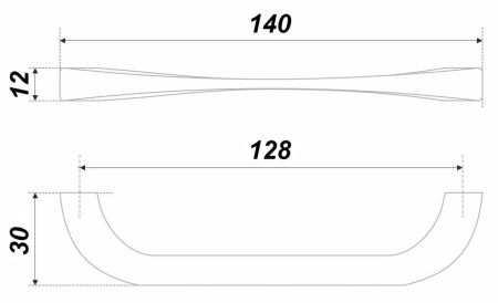 Мебельная ручка, RS442BAZ.4/128