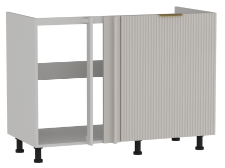 Стол под мойку угловой СМУ-120, Монза (1100*554*820) Экокожа Бежевый, 23115