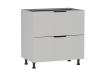 Стол с ящиками СЯ-2-80, Ватель (800*523*820) Экокожа Белый, 23923