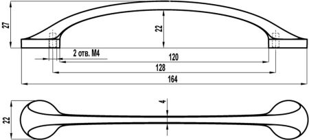 Ручка FS-213 128 №9 Черный матовый, FS-213 128