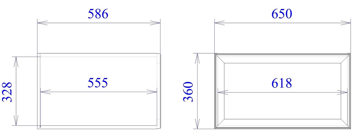 Шкаф АС-65, Женева (650*586*360) Дуб Палермо, 21984