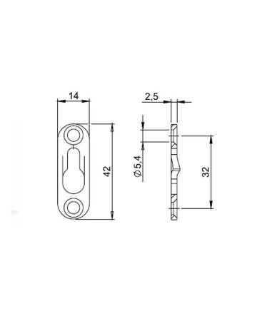Навеска для шкафа арт.161.4200.40, 161.4200.40
