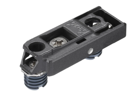 Монтажная планка петли T-type TeraBlack F2 мм прямая с винтами 6,3х15 мм, 700-0LC2-961-00