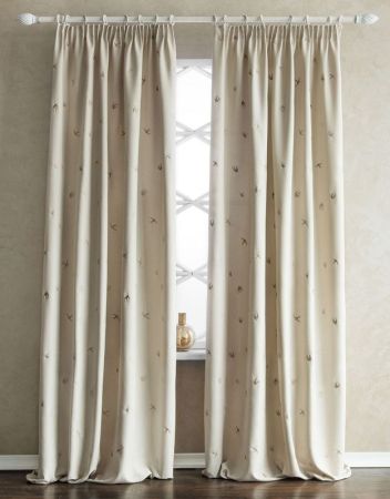 Комплект штор  "Прайм" (2х145х280см), рогожка Кремовый, 00-00001747