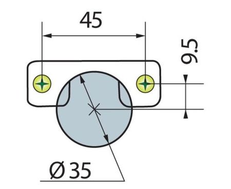 Петля с доводчиком T-type Glissando 110/45/17 мм арт.701-0DT0-054-00, 701-0DT0-054-00