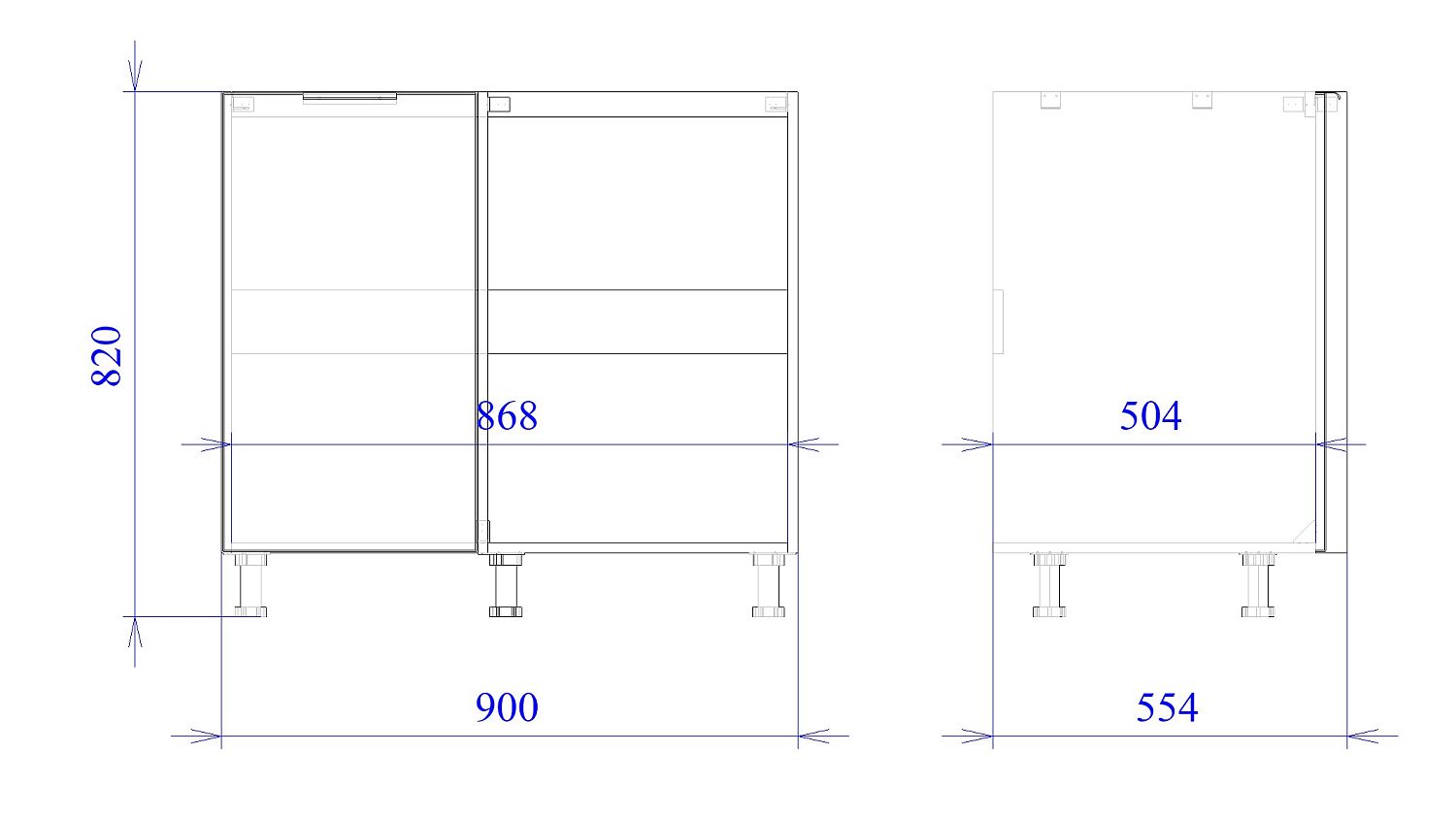 Стол под мойку угловой СМУ-100, Монза (900*554*820) Экокожа Бежевый, 23113