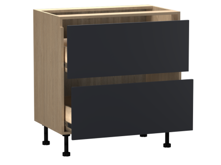 Стол с ящиками СЯ-80 (2), Женева (800*520*870) Дуб Палермо/Синий матовый, 22519