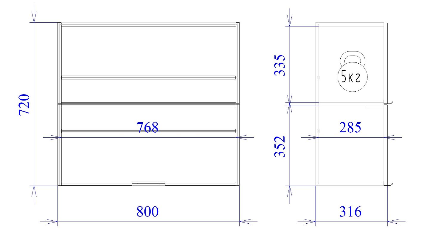 Шкаф  ШГ-80СМГ, Монза (800*316*720) Экокожа Бежевый, 23159
