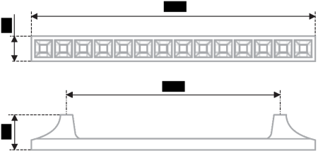 Мебельная ручка, RS420CP/CrT.4/128