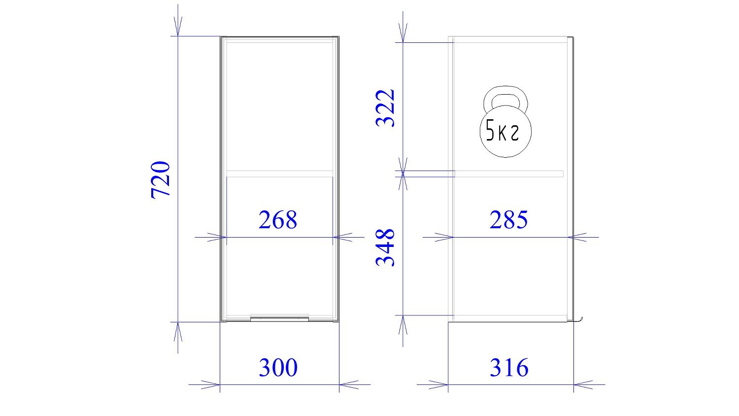 Шкаф  ШГ-30, Монза (300*316*720) Экокожа Бежевый, 23139