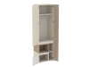 Шкаф для одежды узкий, Каспер (600*427*2002) Кашемир, 40211