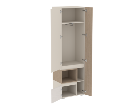 Шкаф для одежды узкий, Каспер (600*427*2002) Кашемир, 40211