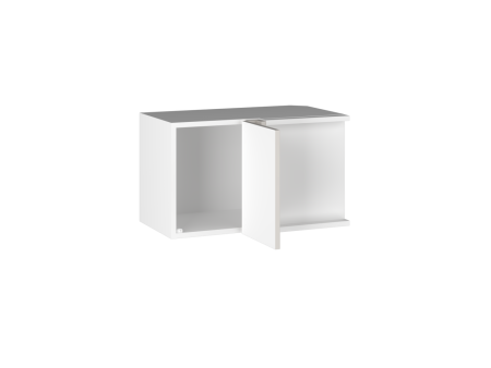 Шкаф АГУ-60 (360) левый, Виста (600*334*360) Экокожа Белый, 26314