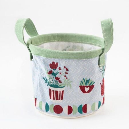 Текстильная корзинка Этель "Hygge"  (14*12) Зеленый, 5383573