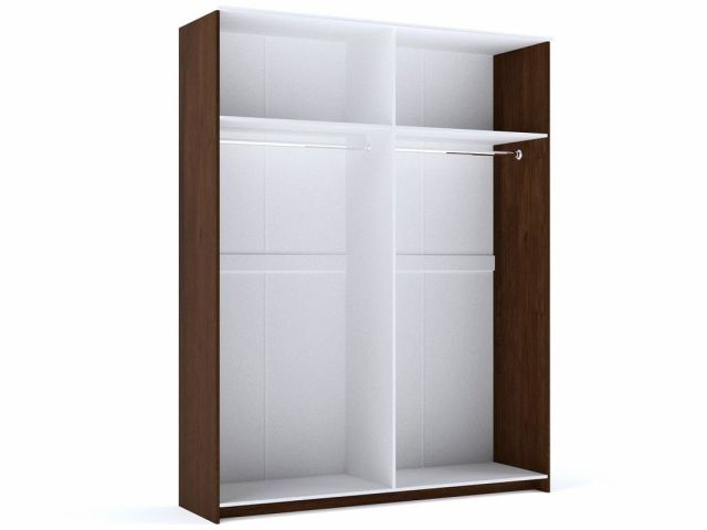 Шкаф 4-дверный корпус риббек темно-коричневый