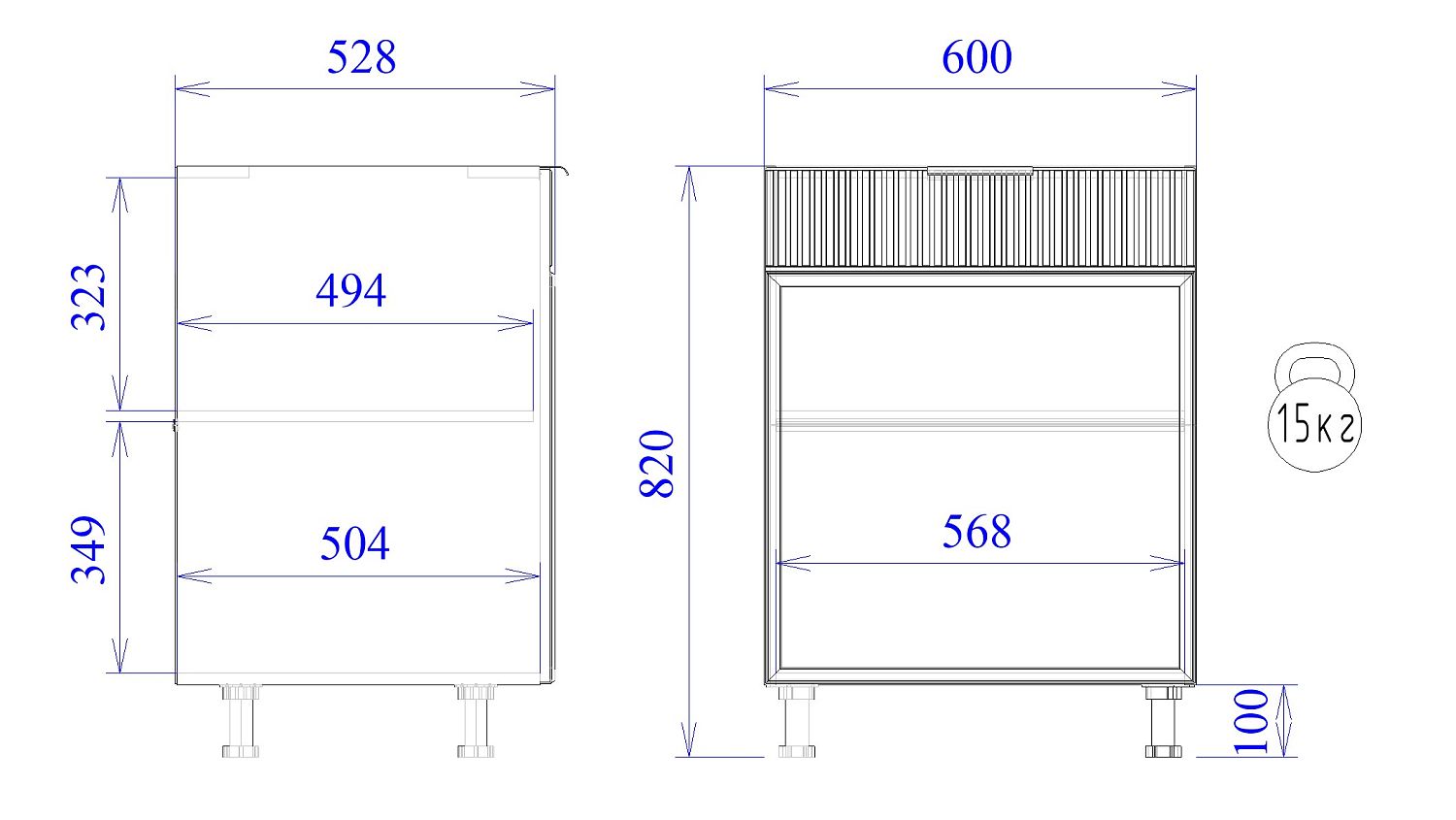 Стол С-60, Берта (600*528*820) Светлый Мокко, 22914