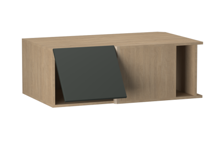 Шкаф АГУ-100, Женева (1000*600*360) Дуб Палермо/Зеленый матовый, 21957