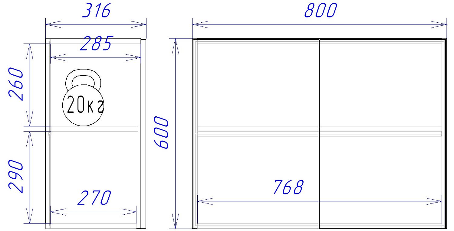 Шкаф ШГ-45к, Женева (450*316*600) Дуб Палермо, 21940