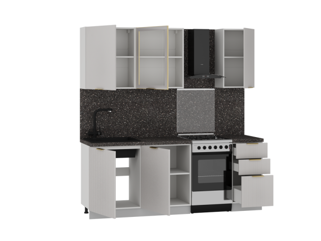 Кухня "Монза" (возможный вариант комплектации 1)
