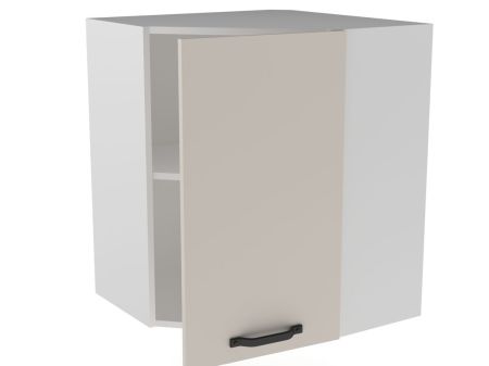 Шкаф угловой ШУ-60, Грей - 2 (600*600*720) Кашемир, 22135