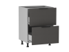 Стол с ящиками СЯ-2-60 , Ватель (600*523*820) Экокожа Серый, 23322